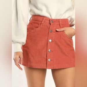 FREE PEOPLE Corduroy mini skirt🧡